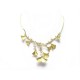 COLLIER ARTHUS BERTRAND GINKGO 0031245001 42CM OR JAUNE ET DIAMANTS 0.62CT 2100€