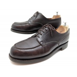 CHAUSSURES JM WESTON DERBY GOLF 641 8.5D 42.5 EN CUIR MARRON LEATHER SHOES 730€