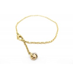 BRACELET CARTIER NOEUD TRINITY 18 CM EN OR JAUNE CHAINE 3 ORS KNOT CHARM 1100€