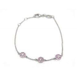 BRACELET VANESSA TUGENDHAF OR BLANC ET DIAMANTS 3 MOTIFS 