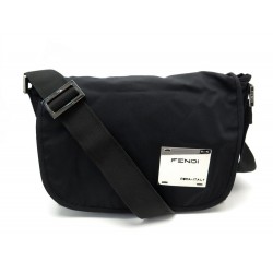 SAC A MAIN FENDI SACOCHE BANDOULIERE EN TOILE NOIR BLACK MESSENGER HAND BAG 585€