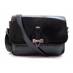 VINTAGE SAC A MAIN CELINE CUIR BOX NOIR 