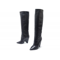 BOTTES SAINT LAURENT NIKKI CAVALIERES CUIR 