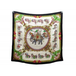 FOULARD HERMES CAPARACONS DE LA FRANCE ET DE L'INDE CARRE 90 SOIE SCARF 375€