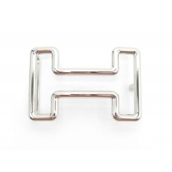 NEUF BOUCLE DE CEINTURE HERMES TONIGHT 32 MM EN ACIER PALLADIE + POCHON BUCKLE