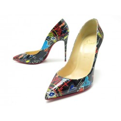 CHAUSSURES CHRISTIAN LOUBOUTIN ESCARPINS SO KATE LOUBITAG 38 CUIR VERNIS 660€