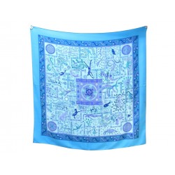 CHALE HERMES FORCES DE LA VIE HENRY CACHEMIRE & SOIE BOITE SILK SHAWL SCARF 950€