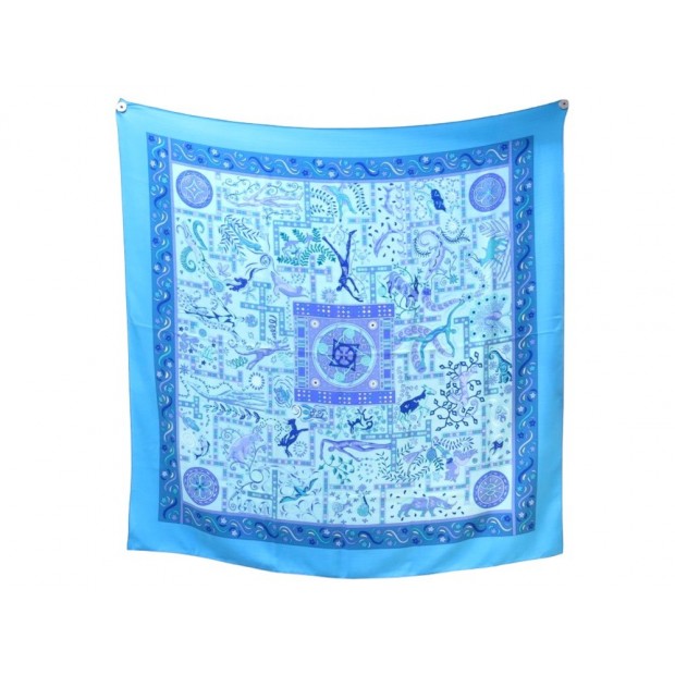 CHALE HERMES FORCES DE LA VIE HENRY CACHEMIRE & SOIE BOITE SILK SHAWL SCARF 950€