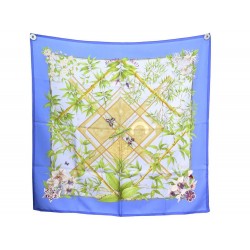 NEUF FOULARD HERMES SERENITE CARRE 90 PAUWELS EN SOIE + BOITE SILK SCARF 375€