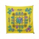 FOULARD HERMES LES RUBANS DU CHEVAL PAR JOACHIM METZ SOIE JAUNE SILK SCARF 375€