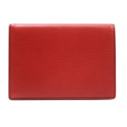 NEUF PORTEFEUILLE CARTIER AVP00337 PORTE PASSEPORT EN CUIR ROUGE WALLET 520€