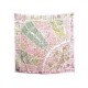 NEUF FOULARD HERMES FLEURS DE GIVERNY PAR CHRISTINE HENRY EN SOIE ROSE + BOITE