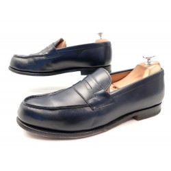 CHAUSSURES BOWEN 9 42.5 MOCASSINS HOMME EN CUIR BLEU LEATHER LOAFER SHOES 330€