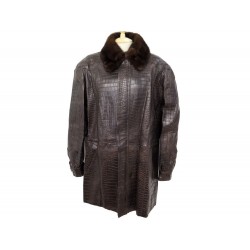 NEUF MANTEAU ZILLI FLAVIEN T52 L EN CUIR DE CROCODILE ALLIGATOR COAT 105000€