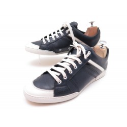 CHAUSSURES CHRISTIAN DIOR BASKETS 41.5 EN CUIR BLEU MARINE SNEAKERS SHOES 550€