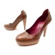 CHAUSSURES ESCARPIN SERGIO ROSSI 38.5 CUIR MARRON 