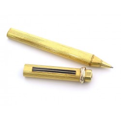 STYLO BILLE CARTIER TRINITY EN PLAQUE OR + ECRIN GOLDEN ROLLERBALL PEN 320€