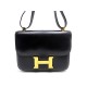 VINTAGE SAC A MAIN HERMES CONSTANCE 24 CM CUIR BOX NOIR HAND BAG PURSE 7350€