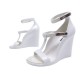 CHAUSSURES LOUIS VUITTON 35 SANDALES COMPENSEES EN PLASTIQUE BLANC SHOES 590€