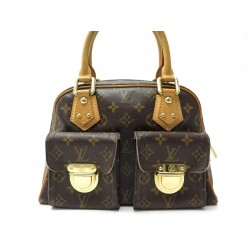 SAC A MAIN LOUIS VUITTON MANHATTAN PM EN TOILE MONOGRAM CANVAS HAND BAG 1420€