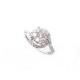 NEUF BAGUE TAILLE 56 EN OR BLANC 18 K & 37 DIAMANTS 0.57 CT NEW DIAMONDS RING