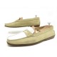 CHAUSSURES TOD'S CITY GOMMINO 41 MOCASSINS EN DAIM & CUIR VERNI BEIGE SHOES 340€