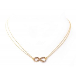 COLLIER TIFFANY & CO INFINITY 40 CM EN OR JAUNE 18K + BOITE GOLD NECKLACE 1250€