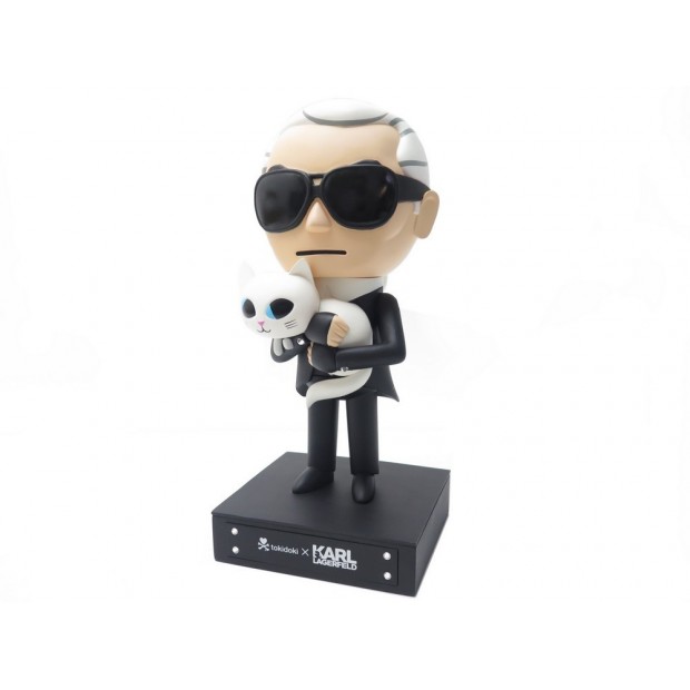 FIGURINE KARL LAGERFELD TOKIDOKI STATUETTE CHAT EN PLASTIQUE EDITION LIMITEE