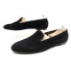 NEUF CHAUSSURES TOD'S 41.5 MOCASSINS FEMME EN DAIM VEAU VELOURS NOIR SHOES 320€