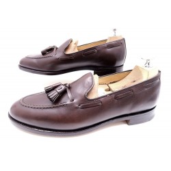 NEUF CHAUSSURES BOWEN CHELTENHAM MOCASSINS A PAMPILLES 10.5 44 CUIR SHOES 345€