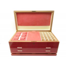 BOITE A BIJOUX ELIE BLEU COFFRET EN BOIS SYCOMORE FRAMBOISE JEWELS BOX 13000€