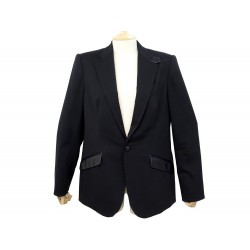 NEUF VESTE RALPH LAUREN SMOCKING L 42 FR 10 US LAINE NOIR NEW WOOL JACKET 2000€