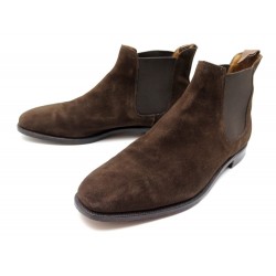 CHAUSSURES CROCKETT & JONES CHELSEA 8831 9.5E 43.5 BOTTINES EN DAIM MARRON 545€