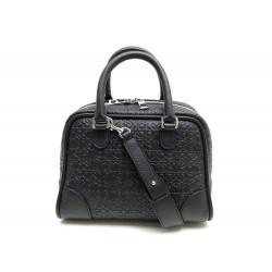 NEUF SAC A MAIN LOEWE AMAZONA 23 301.55.L01 BANDOULIERE EN CUIR NOIR PURSE 1400€