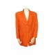 VINTAGE VESTE HERMES 42 L FEMME BAMBOO EN COTON ORANGE COTTON JACKET 2400€