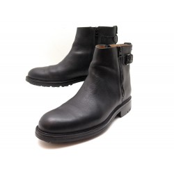 CHAUSSURES HESCHUNG BOTTINES RIDER BOOTS BMW 9 43 CUIR GRAINE NOIR SHOES 850€