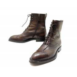 NEUF CHAUSSURES BERLUTI BOTTINES BERGEN 9 43 EN CUIR MARRON BOOTS SHOES 1820€