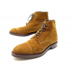 CHAUSSURES CARMINA BOTTINES SOLLER 80179 9.5 43.5 DAIM MARRON SUEDE BOOTS 445€