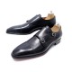 NEUF CHAUSSURES SANTONI 6983 12 46 MOCASSINS BI BOUCLE CUIR + BOITE LOAFERS 860€