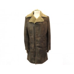 MANTEAU MATCHLESS LONG FOKKER TRENCH MAN 48 M CUIR RETOURNE SHEARLING COAT 2970€