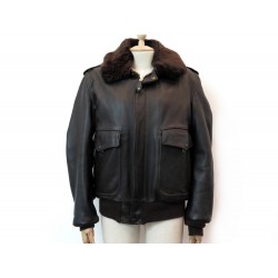 MANTEAU SCHOTT BLOUSON AVIATEUR MYTHIQUE USA 184SM T48 M EN CUIR MARRON 1100€