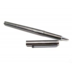 STYLO BILLE MONTBLANC NOBLESSE SLIMLINE 1322 ACIER BROSSE SILVER ROLLERBALL PEN