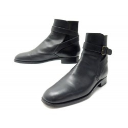 CHAUSSURES JM WESTON BOTTINES JODHPUR 722 8D 42 EN CUIR NOIR BOOTS SHOES 910€