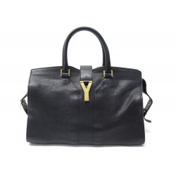 SAC A MAIN YVES SAINT LAURENT CHYC 311220 EN CUIR NOIR LEATHER HAND BAG 1890€