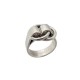 BAGUE HERMES T 55 ANNEAUX DE CEINTURE EN ARGENT 7.2 GR + ECRIN SILVER RING 435€