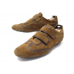 CHAUSSURES LOUIS VUITTON BASKETS 11 45 EN DAIM MARRON SUEDE SNEAKERS SHOES 550€