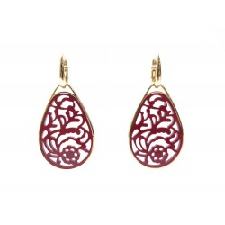 NEUF BOUCLES D'OREILLES POMELLATO VICTORIA EN OR ROSE +BOITE GOLD EARRINGS 3500€