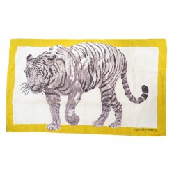 TAPIS DE PLAGE HERMES SERVIETTE DE BAIN TIGRE DU BENGALE BEACH BATH TOWEL 450€