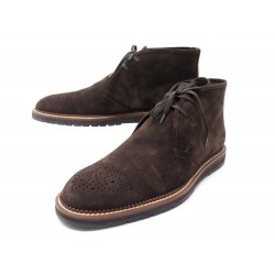 NEUF CHAUSSURES LOUIS VUITTON BOTTINES CHUKKA 9.5 43.5 DAIM BOOTS SHOES 810€