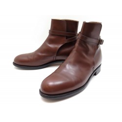 CHAUSSURES JM WESTON 721 11D 45 BOTTINES JODHPUR EN CUIR MARRON BOOTS SHOES 910€